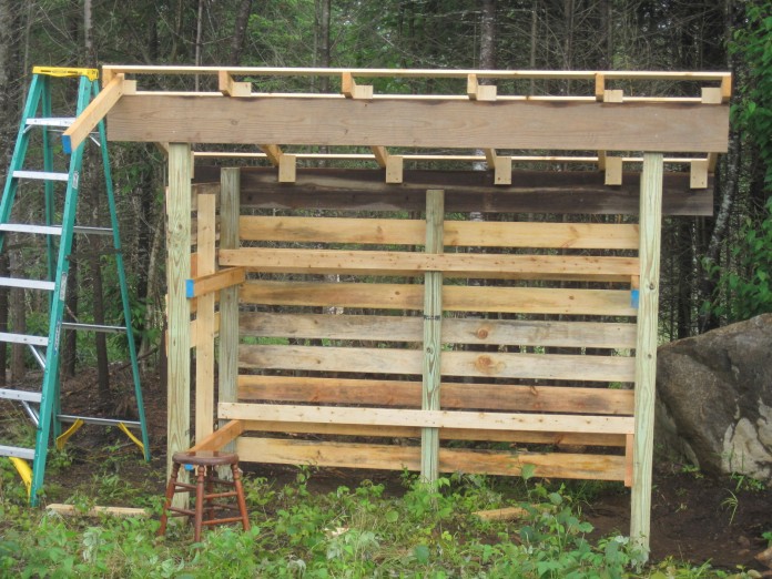 Three Sided Wood Shed Plans lean to tool shed plans